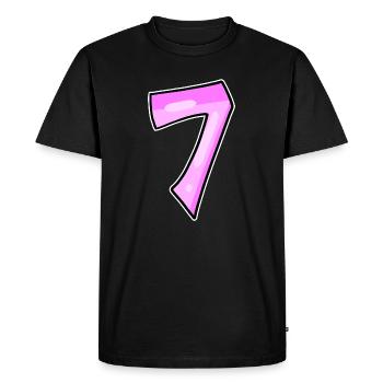 7 - T-shirt Premium bio Homme - noir - Devant - Nico (187cm)