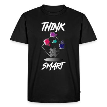 Think Smart Puzzle - T-shirt Premium bio Homme - noir - Devant - Nico (187cm)