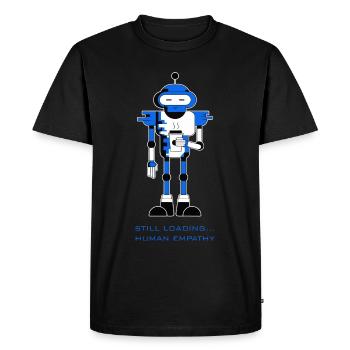 Toujours en train de charger... Empathie humaine - T-shirt Premium bio Homme - noir - Devant - Nico (187cm)