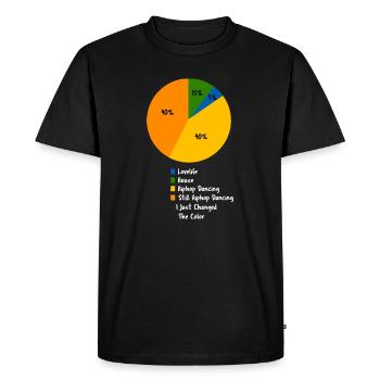 Humour drôle de danse hip-hop dans un tableau circulaire de danse de rue - T-shirt Premium bio Homme - noir - Devant - Nico (187cm)