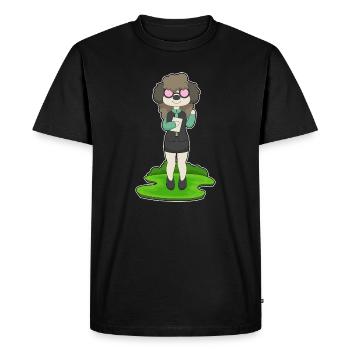 Bureau des lunettes du secrétaire pour chiens - T-shirt Premium bio Homme - noir - Devant - Nico (187cm)