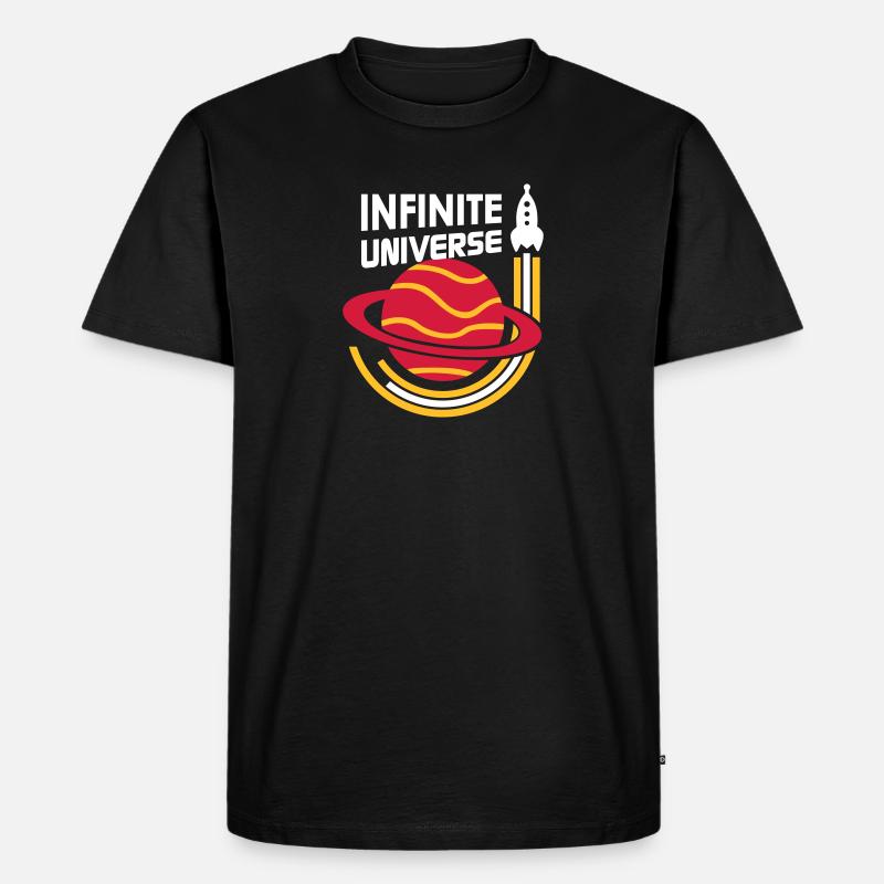 Infinite Universe (Planet) - Männer Premium Bio T-Shirt - Schwarz