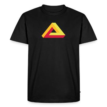 Triangle - Men's Premium Organic T-Shirt - black - Front - Nico (187cm)
