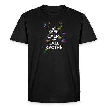 APPELEZ KVOTHE - T-shirt Premium bio Homme - noir - Devant - Nico (187cm)