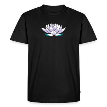 Lotus - Men's Premium Organic T-Shirt - black - Front - Nico (187cm)