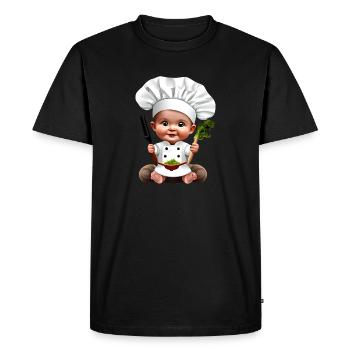 baby cool - Men's Premium Organic T-Shirt - black - Front - Nico (187cm)
