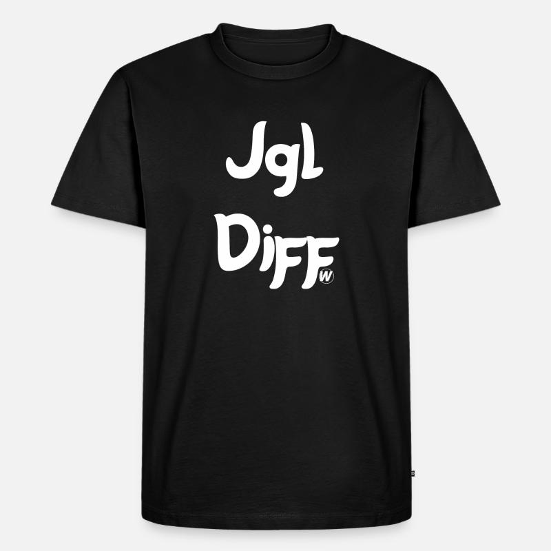 Jungle Different - Männer Premium Bio T-Shirt - Schwarz
