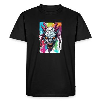 Wendigo / maléfique / Possessif / Horreur - T-shirt Premium bio Homme - noir - Devant - Nico (187cm)
