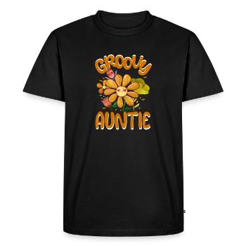 Groovy Auntie Family Matching Vintage Family - Men's Premium Organic T-Shirt - black - Front - Nico (187cm)