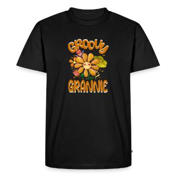 Groovy Grannie Famille Matching Vintage Famille - T-shirt Premium bio Homme - noir - Devant - Nico (187cm)