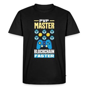 Crypto-monnaie Récompenses Gaming Blockchain Gamer - T-shirt Premium bio Homme - noir - Devant - Nico (187cm)