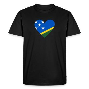 Îles Salomon Cœur - T-shirt Premium bio Homme - noir - Devant - Nico (187cm)