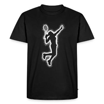 Badminton Badminton Players Kids Women Badminton - Men's Premium Organic T-Shirt - black - Front - Nico (187cm)