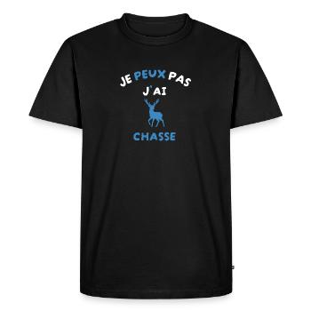 I can't I hunted - Men's Premium Organic T-Shirt - black - Front - Nico (187cm)