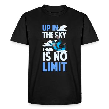 Skidiving Paragliding Jumping Air Sports - Men's Premium Organic T-Shirt - black - Front - Nico (187cm)