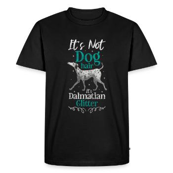 Dalmatian paws dog owners animal love - Men's Premium Organic T-Shirt - black - Front - Nico (187cm)