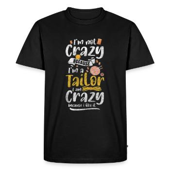 Clothing Thread Handmade Knitting - Men's Premium Organic T-Shirt - black - Front - Nico (187cm)