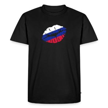 Russie - T-shirt Premium bio Homme - noir - Devant - Nico (187cm)