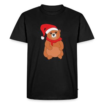 Nounours - T-shirt Premium bio Homme - noir - Devant - Nico (187cm)