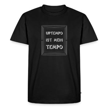 Techno Uptempo Rave Tekk Musique Célébrations - T-shirt Premium bio Homme - noir - Devant - Nico (187cm)