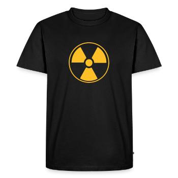 Radioactive Symbole radio-symbolique vecteur - T-shirt Premium bio Homme - noir - Devant - Nico (187cm)