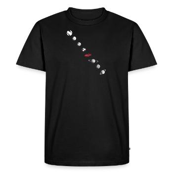 Tesla in Space Solar System SpaceX - Men's Premium Organic T-Shirt - black - Front - Nico (187cm)