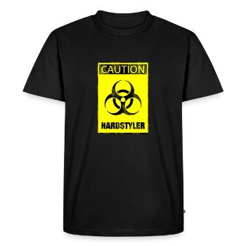 hardstyler - T-shirt Premium bio Homme - noir - Devant - Nico (187cm)