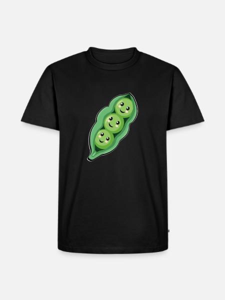 Edamame - Herre Premium økologisk T-shirt - sort