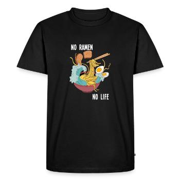 No Ramen No Life Japanese Noodles Anime Ramen Gift - Men's Premium Organic T-Shirt - black - Front - Nico (187cm)