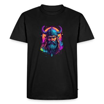 Viking coloré - T-shirt Premium bio Homme - noir - Devant - Nico (187cm)