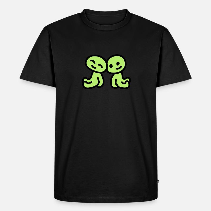 Freundschaft - verliebt - Männer Premium Bio T-Shirt - undefined