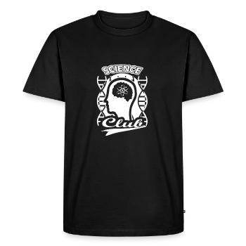 Chemise Science Club - T-shirt Premium bio Homme - noir - Devant - Nico (187cm)