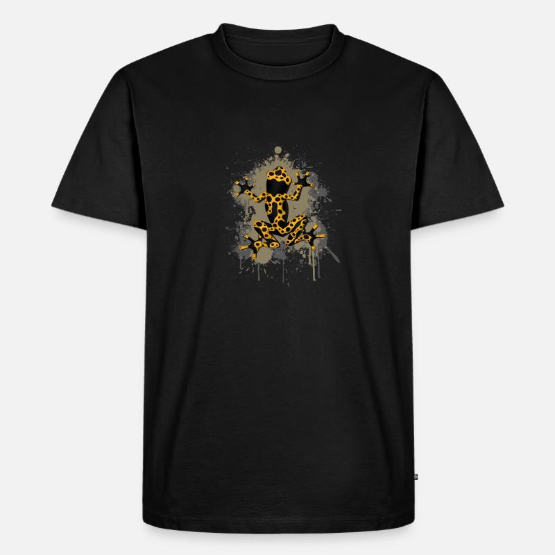 Frosch - Männer Premium Bio T-Shirt - Schwarz