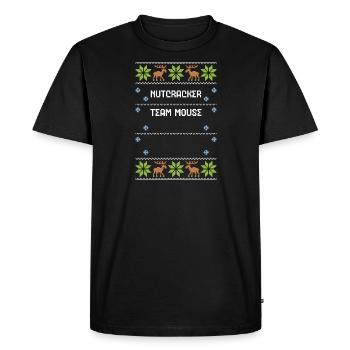 Nutcracker Team Mouse - Men's Premium Organic T-Shirt - black - Front - Nico (187cm)