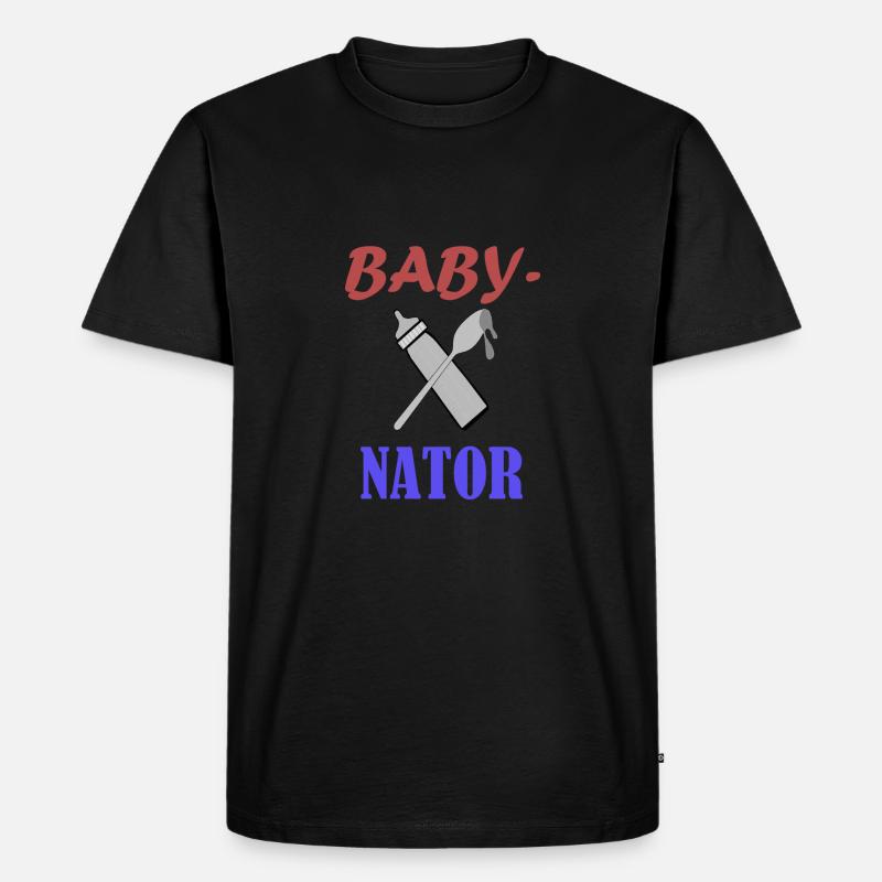 Babynator - Männer Premium Bio T-Shirt - Schwarz