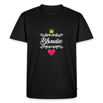 Blondie Brownie - T-shirt Premium bio Homme - noir - Devant - Nico (187cm)