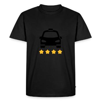 Taxi - Men's Premium Organic T-Shirt - black - Front - Nico (187cm)