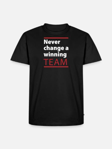 Team - Men's Premium Organic T-Shirt - black