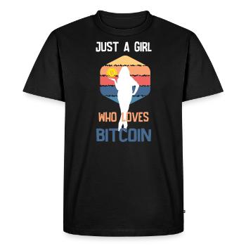Hodl Bitcoin Crypto Crypto Currencies - Men's Premium Organic T-Shirt - black - Front - Nico (187cm)
