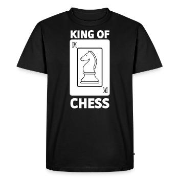King of chess t-shirt - Men's Premium Organic T-Shirt - black - Front - Nico (187cm)