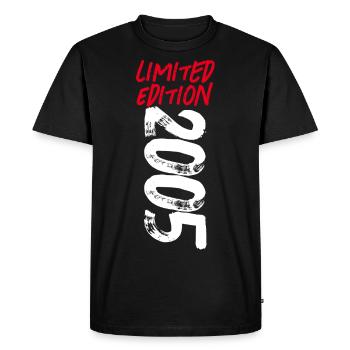 LIMITED EDITION 2005 - Men's Premium Organic T-Shirt - black - Front - Nico (187cm)