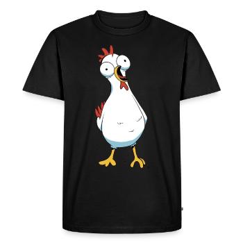 Chicken Poultry Chicken Coop Farm Hen Eggs - Men's Premium Organic T-Shirt - black - Front - Nico (187cm)