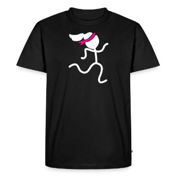 Courses sportives Courses - T-shirt Premium bio Homme - noir - Devant - Nico (187cm)