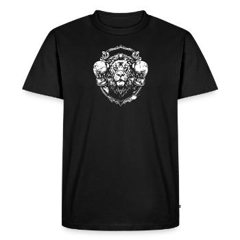 Lion Boxer Arts Martiaux MMA - T-shirt Premium bio Homme - noir - Devant - Nico (187cm)