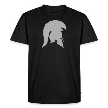 Sparta Helmet - Men's Premium Organic T-Shirt - black - Front - Nico (187cm)