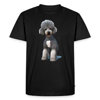 Bedlington Terrier - Men's Premium Organic T-Shirt - black - Front - Nico (187cm)