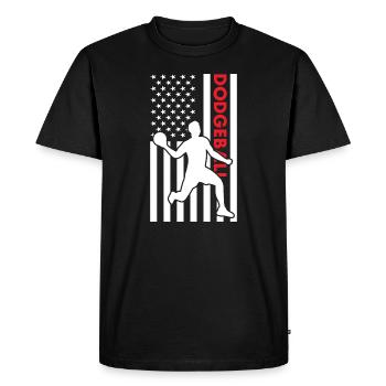 Ballon chasseur Sport Us Flag - T-shirt Premium bio Homme - noir - Devant - Nico (187cm)