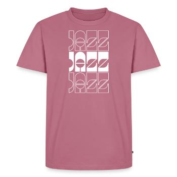 Conception audacieuse du logo de jazz - T-shirt Premium bio Homme - mauve - Devant - Nico (187cm)