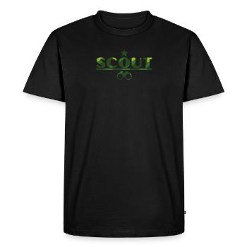 Bushcraft - Scout - Men's Premium Organic T-Shirt - black - Front - Nico (187cm)