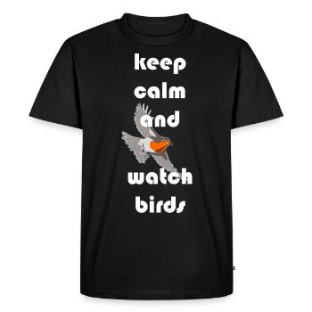 Bird Watching Birds Watching Birding Bird - Men's Premium Organic T-Shirt - black - Front - Nico (187cm)